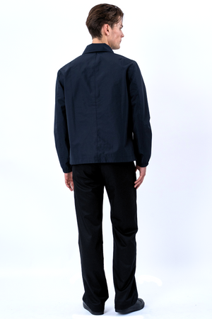 Short Zip Jacket - Navy