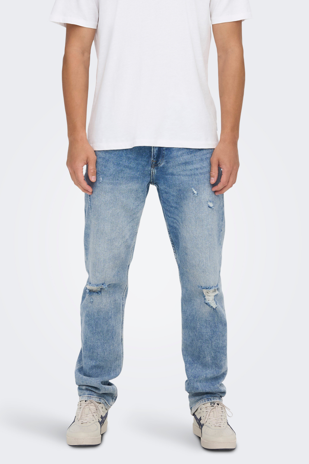 Inslag Reg Blue Jeans - Blue Denim