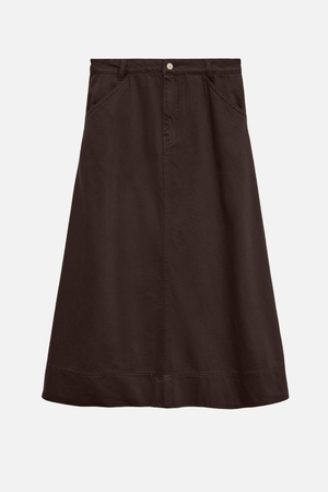 Filia gekleurde denimrok - chocoladetort