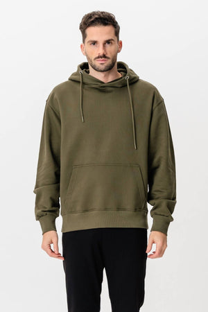 Sweat à capuche lourd - armée