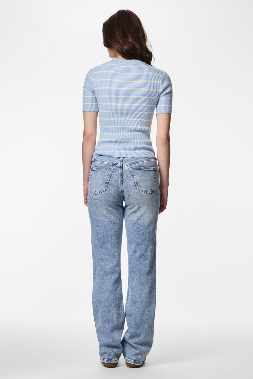 Mira O-hals breisel - kasjmier blauwe berk