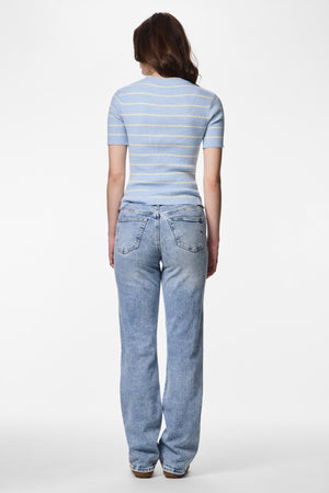 Mira O-hals breisel - kasjmier blauwe berk