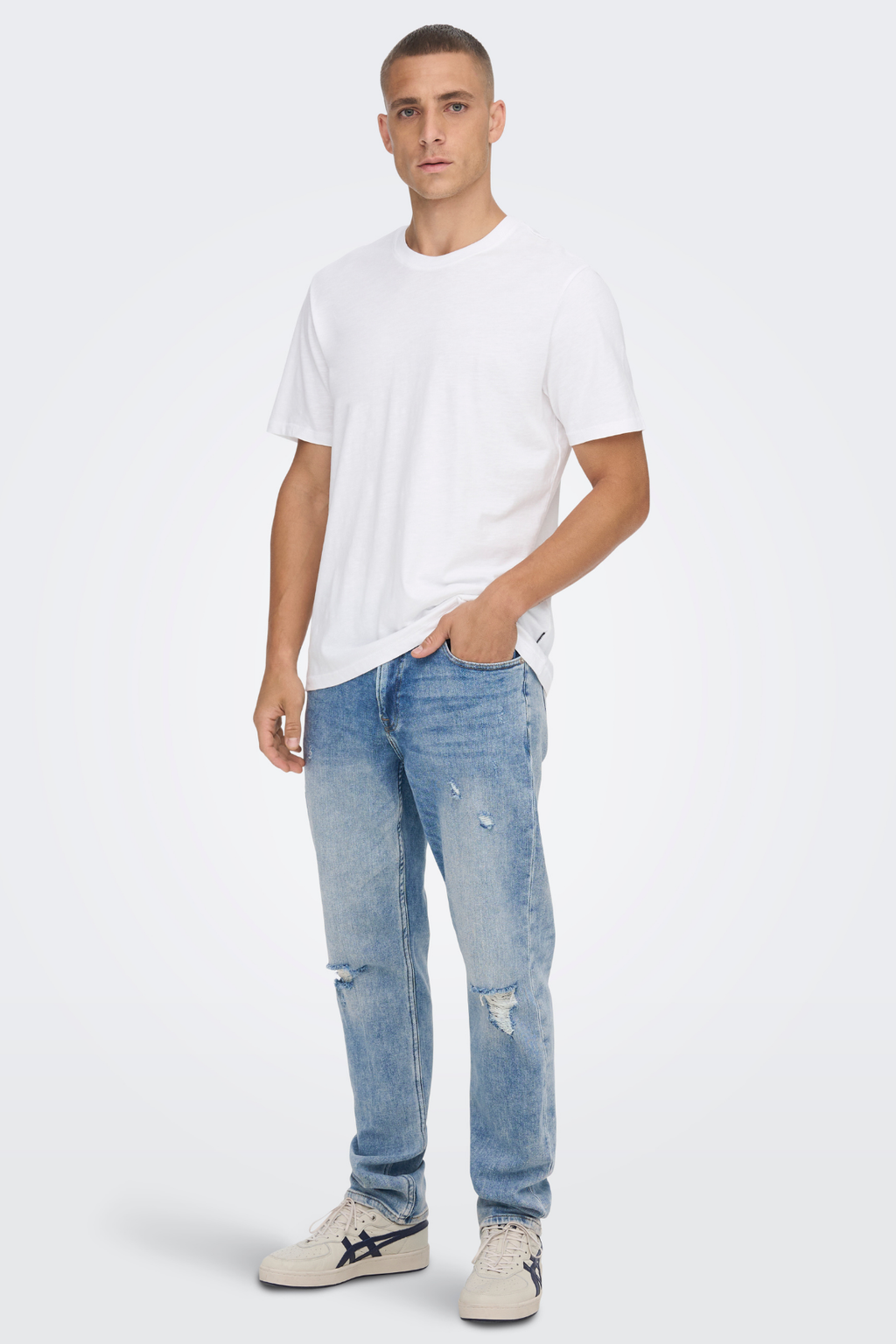 Inslag Reg Blue Jeans - Blue Denim