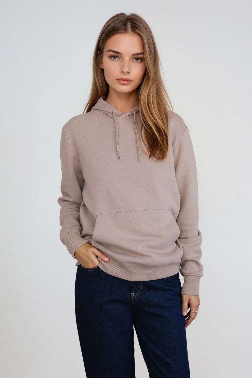 Sweatshirt Hoodie - Sand