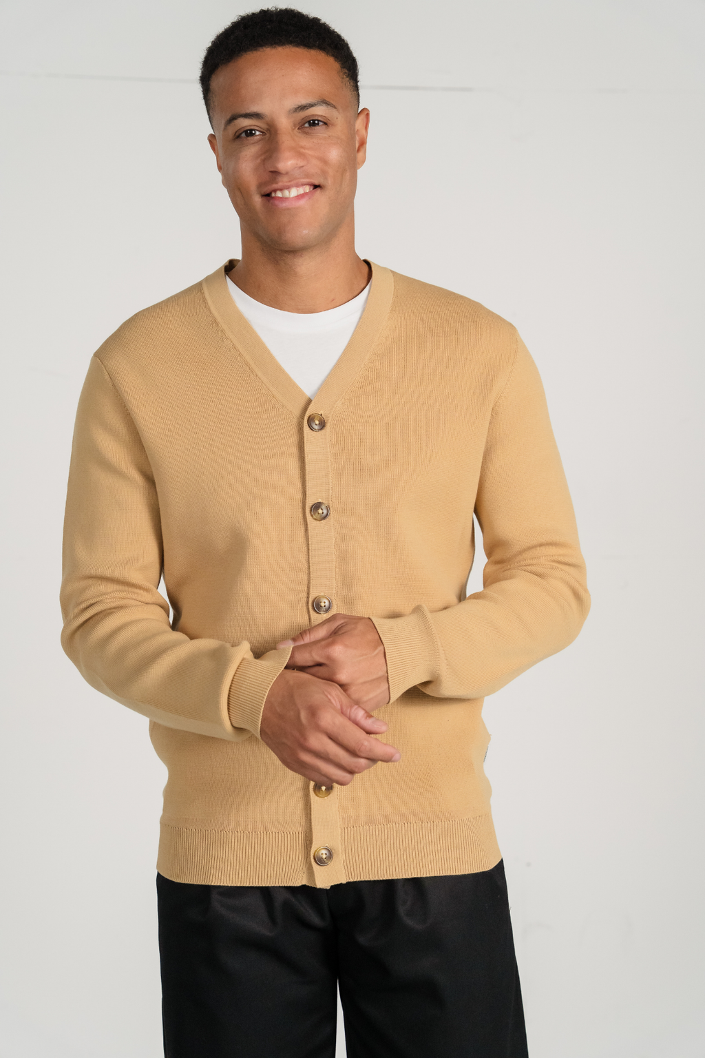 Milo Knit Cardigan - Sand