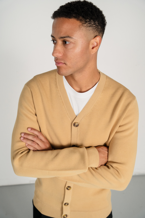 Milo Knit Cardigan - Sand