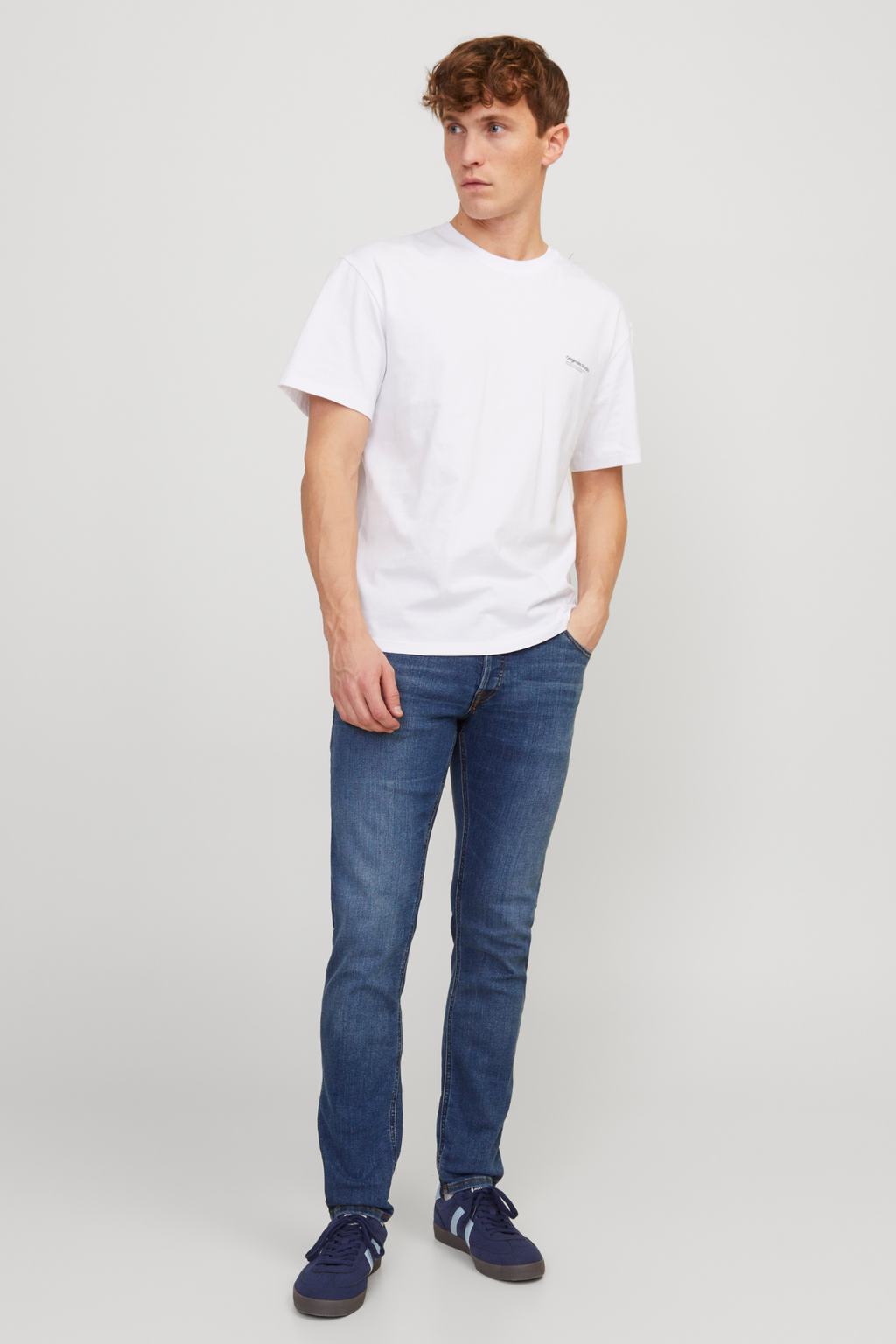 Glenn Stretch Jeans - Denim Blue (Slim Fit)