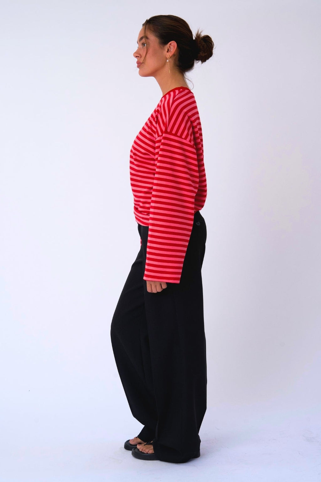 Cleo Blouse - Red/Pink