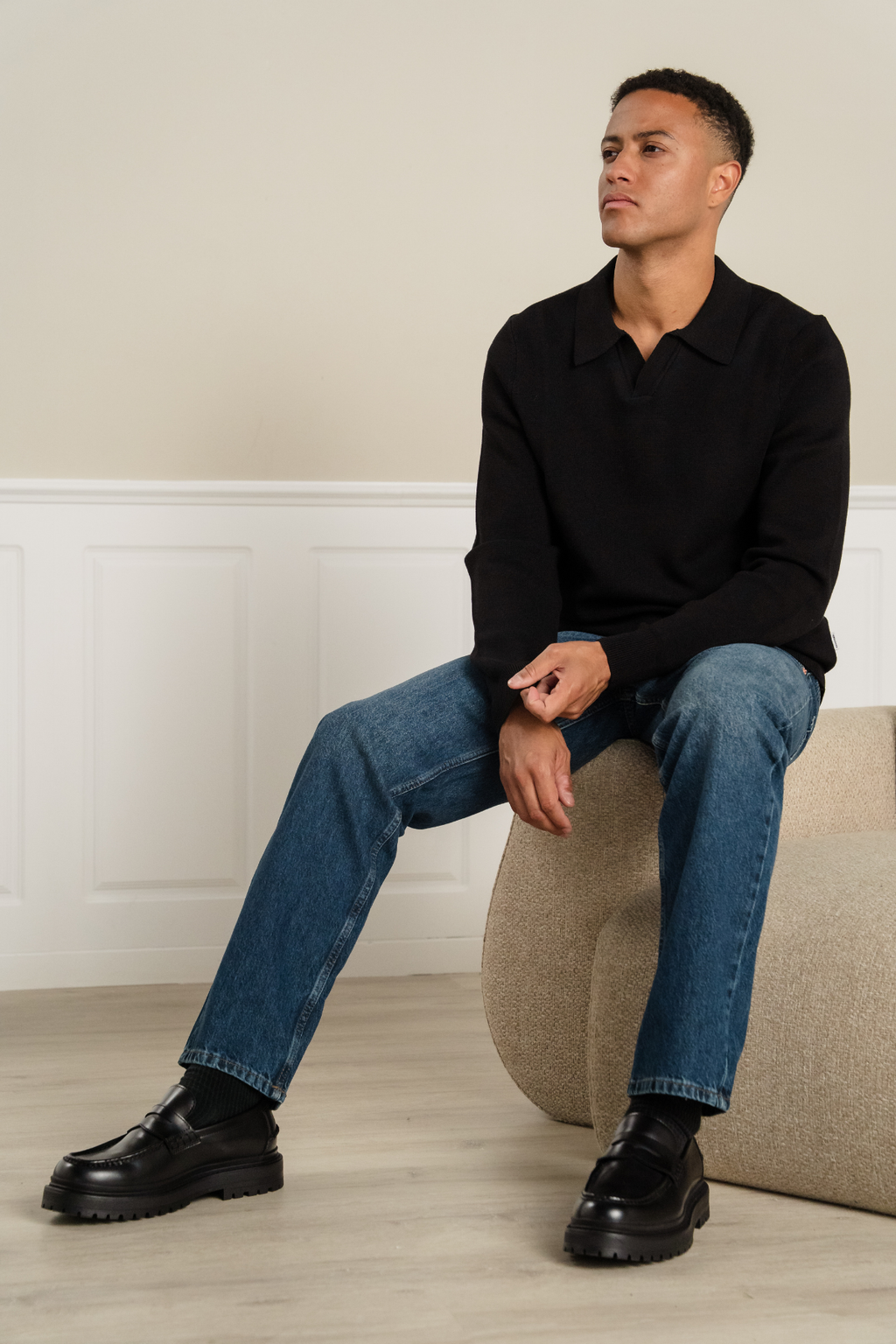 Samuel Polo Knit - Black