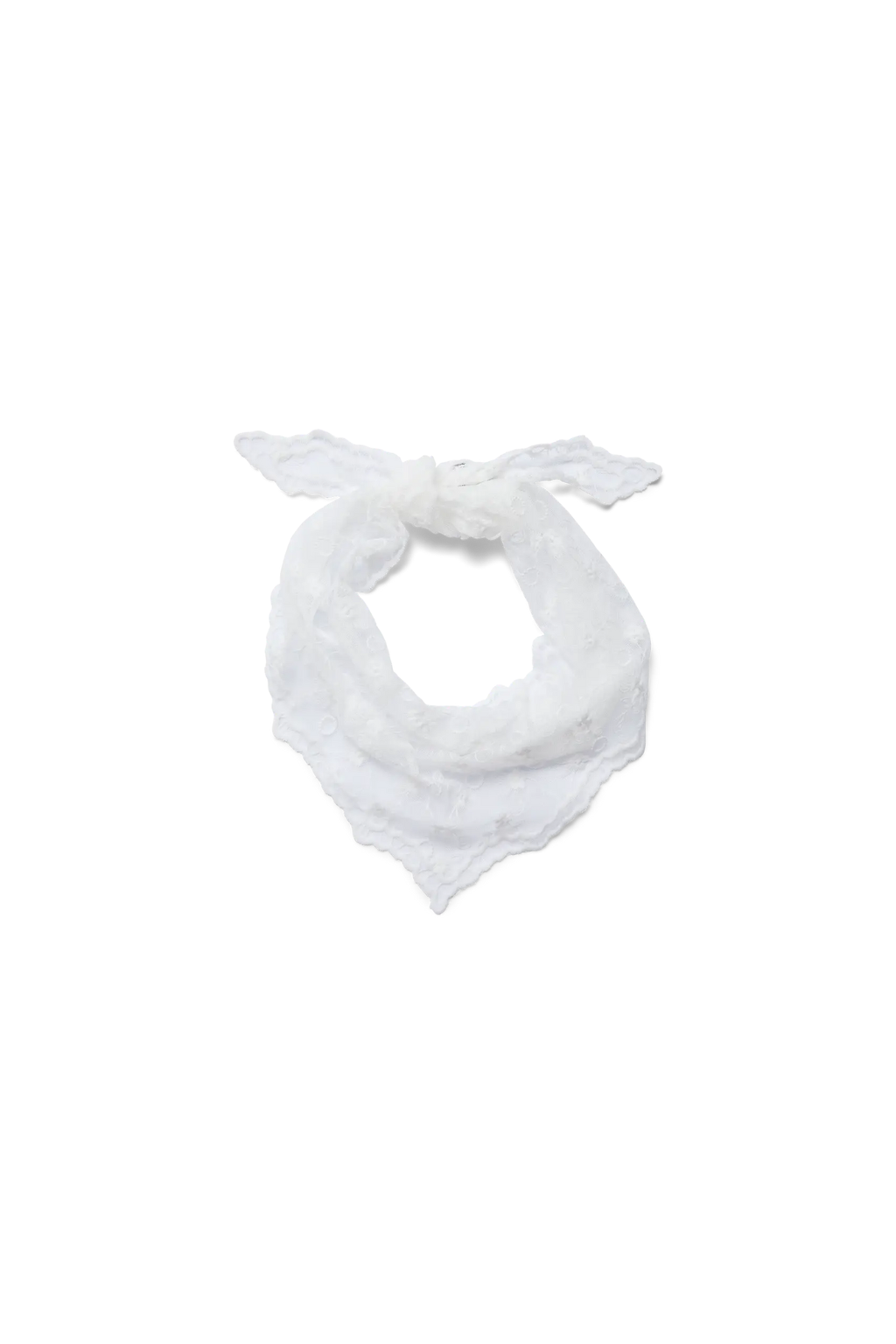 Silja Kanten Driehoeksjaal - Wit