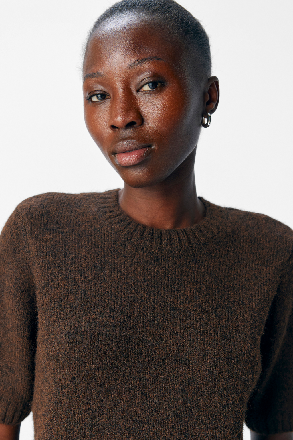 Aggia S/S Knit Pullover - Seal Brown