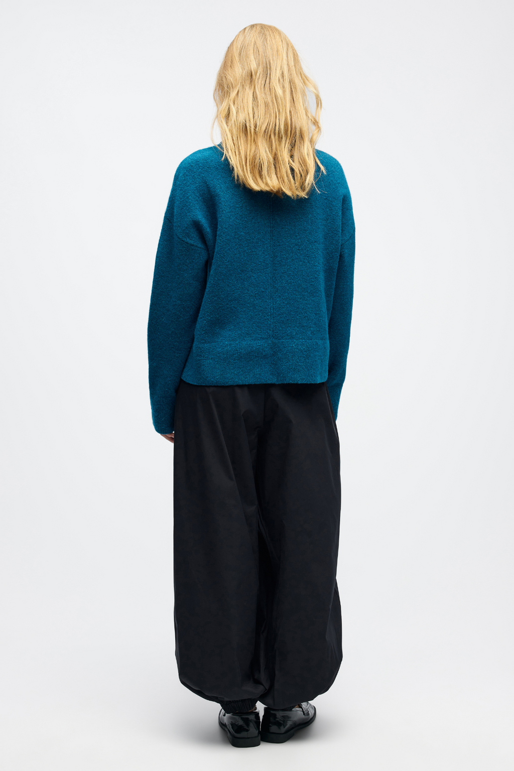 Juno O -Neck Knit - Legion Blue Melange