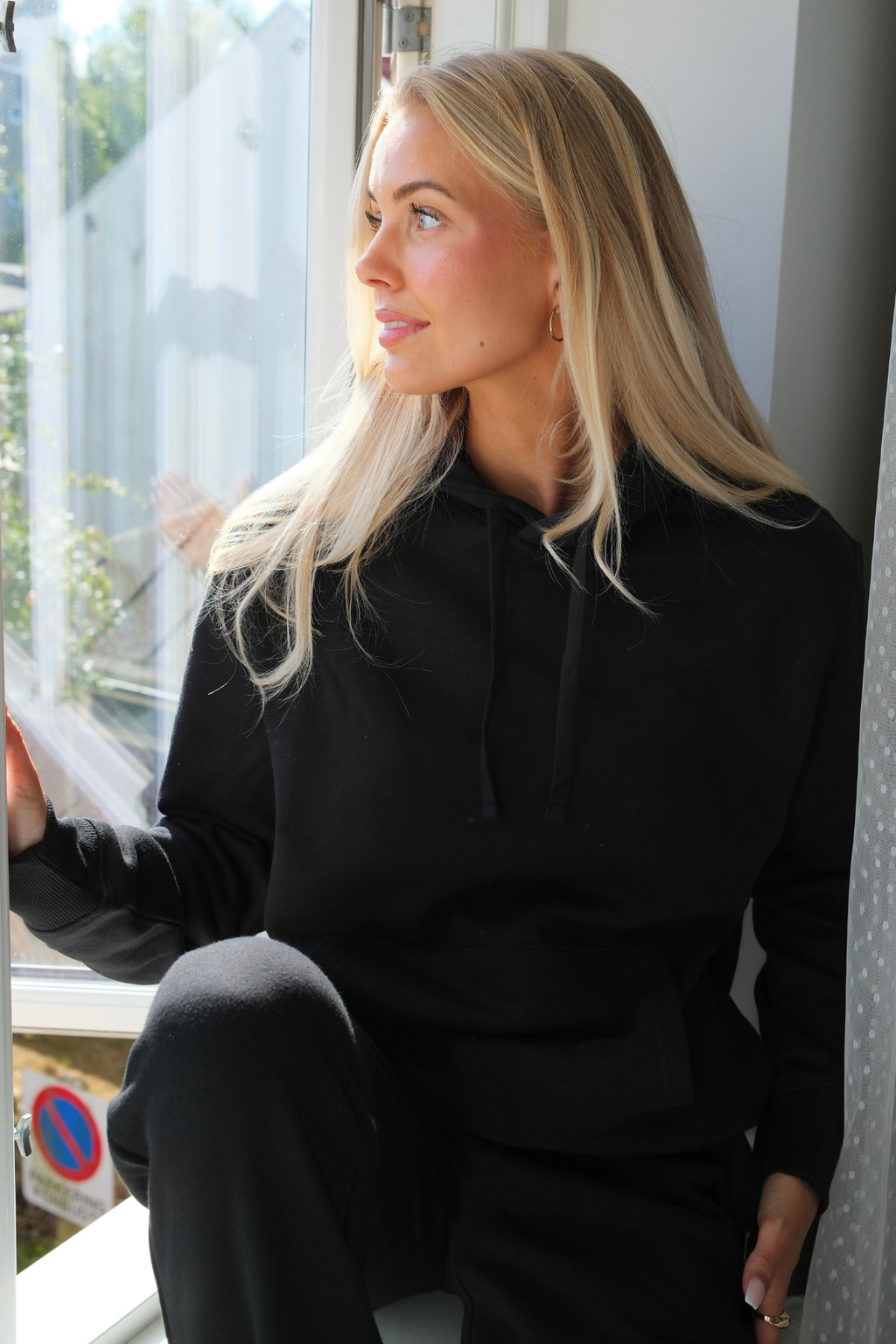 Ensemble sweat à capuche essentiel pour femme - Noir