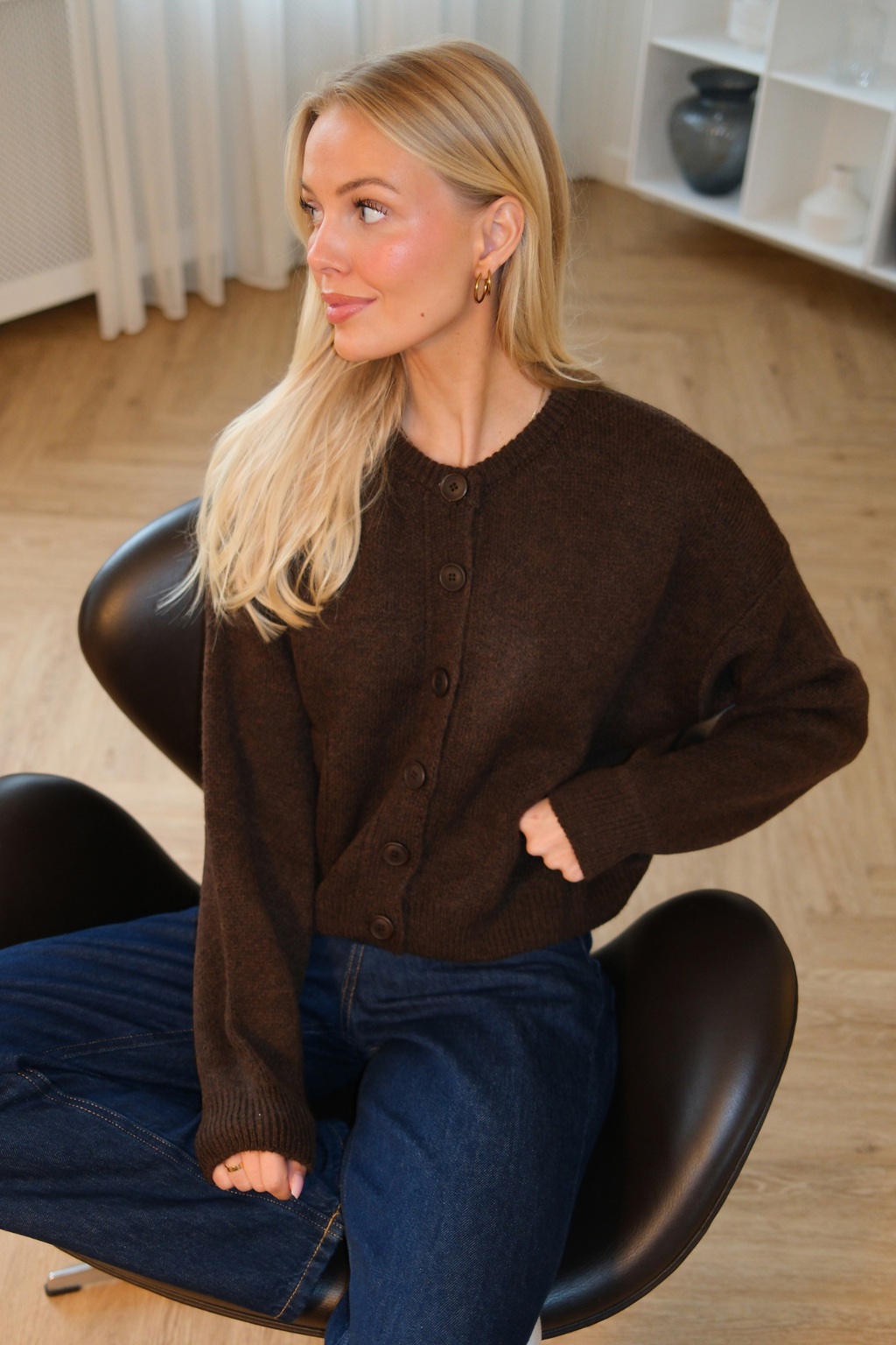 Cardigan Angélique - Marron