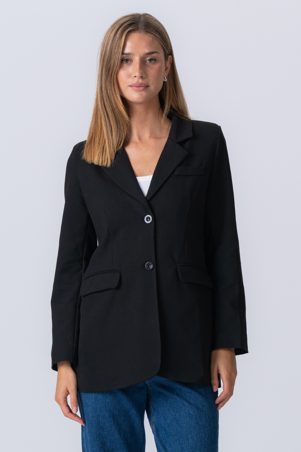 Claire Oversized Blazer - zwart