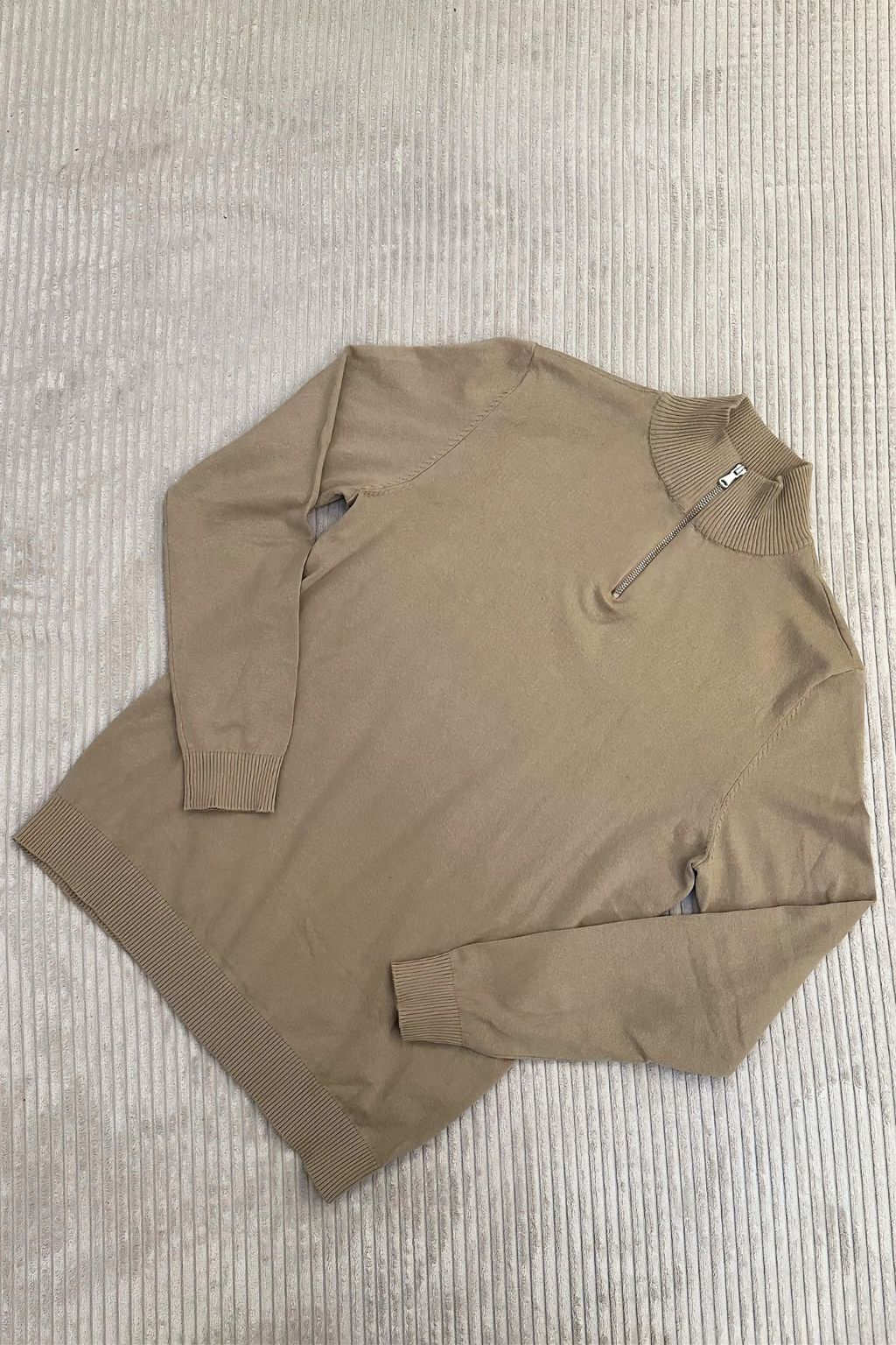 Pullover Half Zip - Sand
