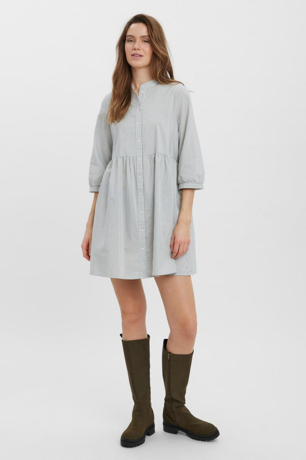 Sisi 3/4 jurk - groen