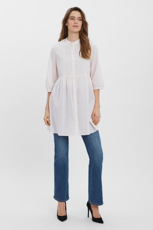 Sisi 3/4 jurk - parfait roze