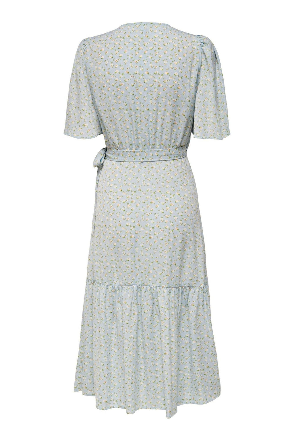 Dina 2/4 Wrapped Dress - Blue