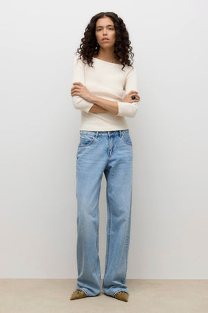 Haut à col bateau Verde - Bouleau