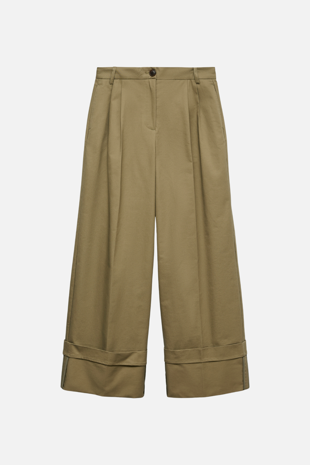 Kora brede opklappen Pants - Zeemeermin