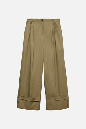 Kora brede opklappen Pants - Zeemeermin
