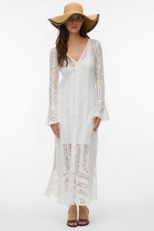 Kennedy Ankle Dress - Cloud Dancer