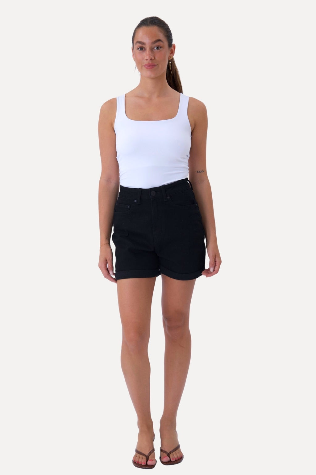 The Original Performance Denim shorts - zwarte denim