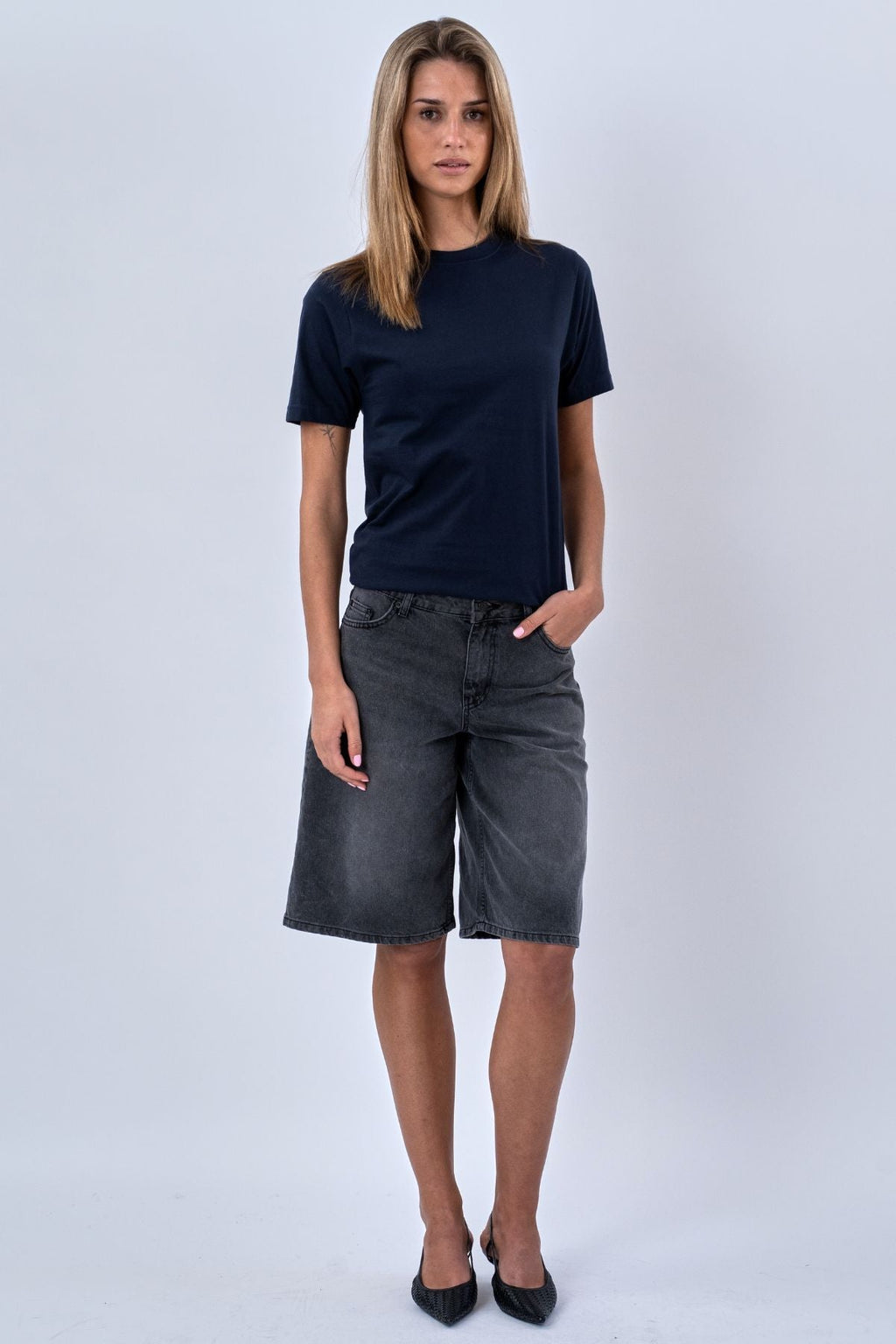 Boyfriend Tee - Navy