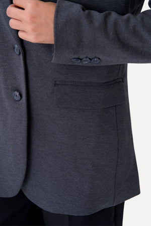 Blazer met klassieke pasvorm - Donkergrijs