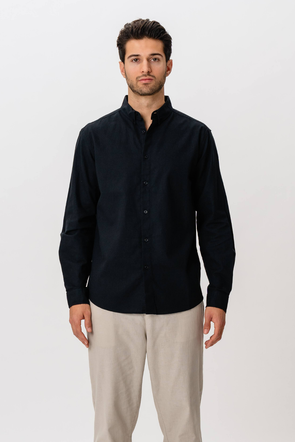 Linen Shirt - Black