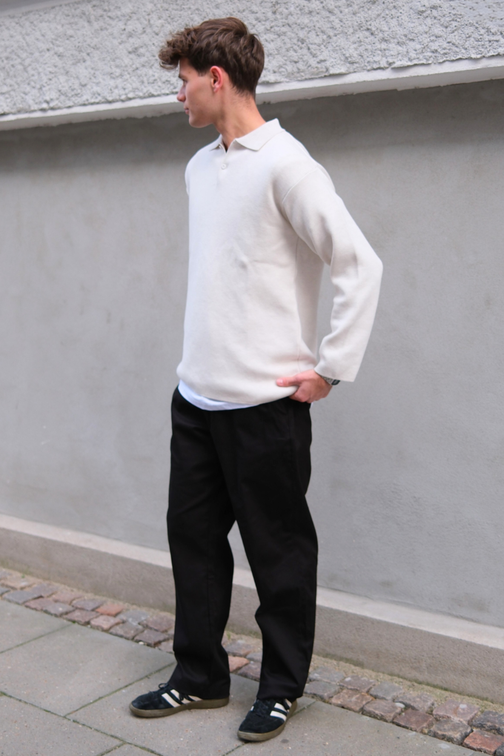 Chino large - noir