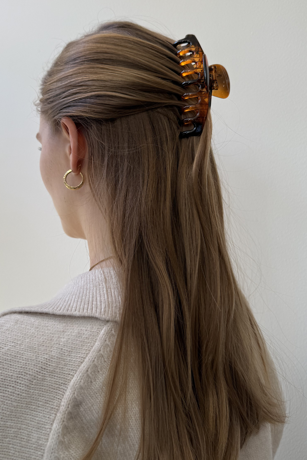 Clip à cheveux Olivia - marron