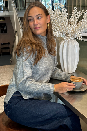 Emma Knit - Lichtgrijs gemêleerd