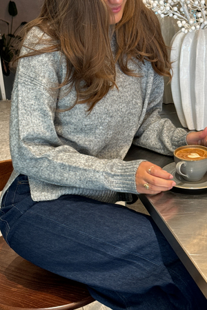 Emma Knit - Lichtgrijs gemêleerd