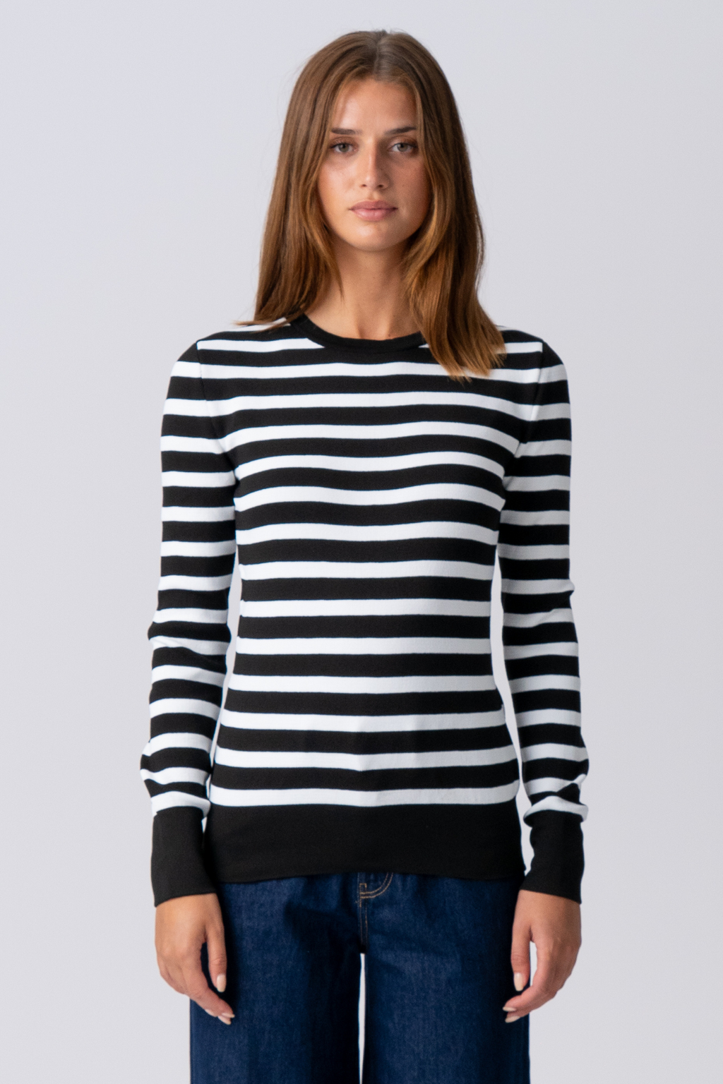 Maja Striped Shirt - Black