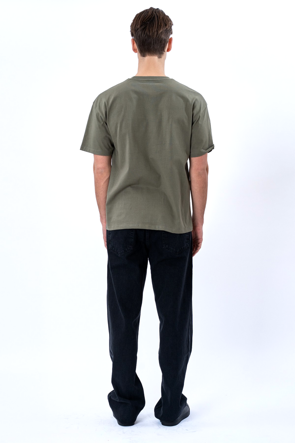 Boxy T-shirt - Olijf
