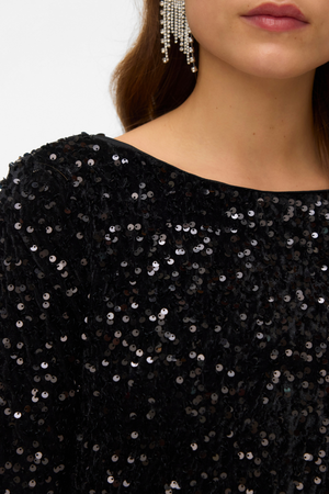 Bella korte jurk - zwart