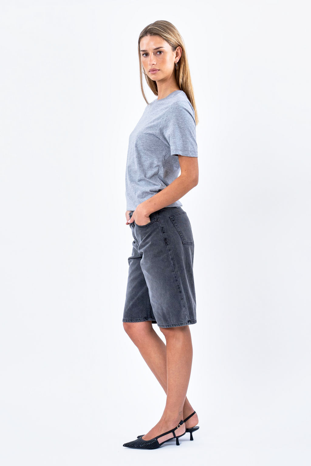 Boyfriend Tee - Gray