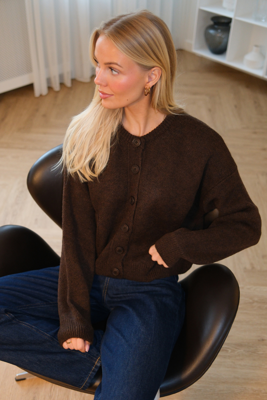Cardigan Angélique - Marron