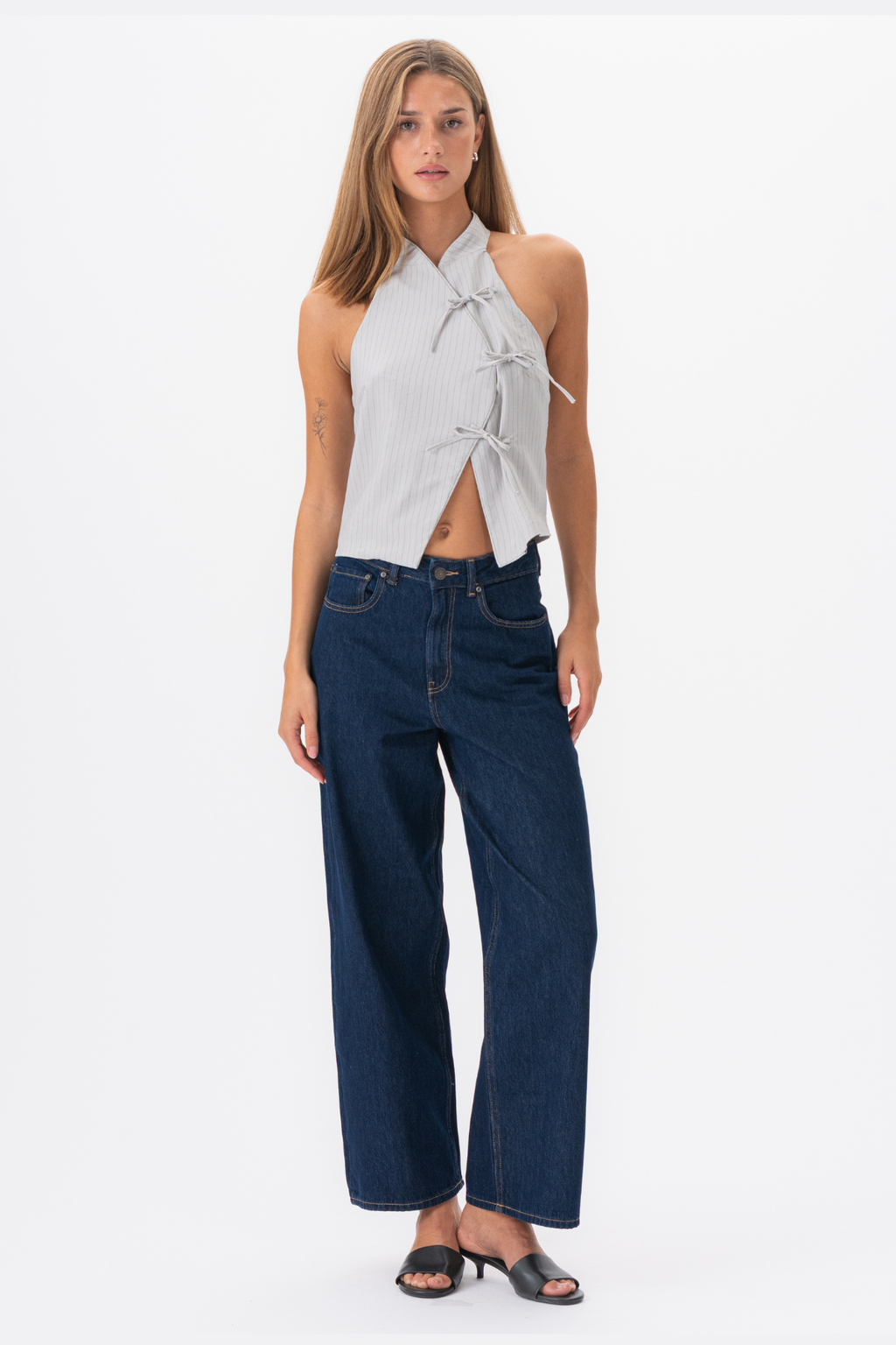 Haut à rayures Silva - Gray