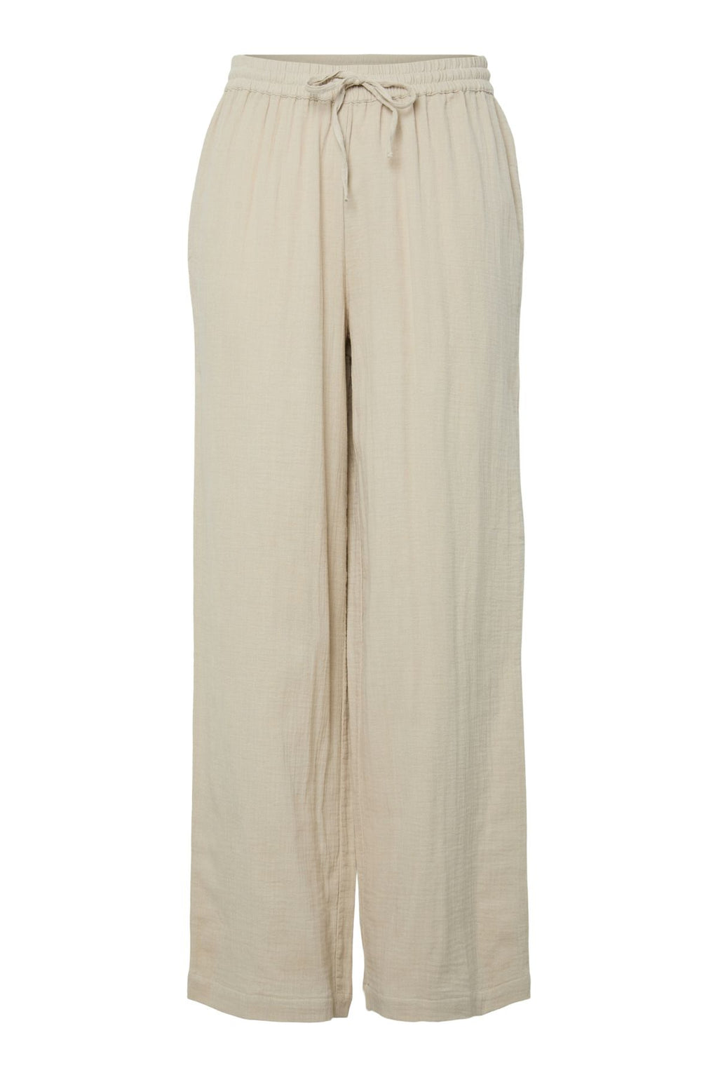 Sastina hoge taille wijd Pants - Zilveren voering