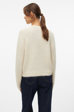 Novah Knoopvest met O-hals - Berken