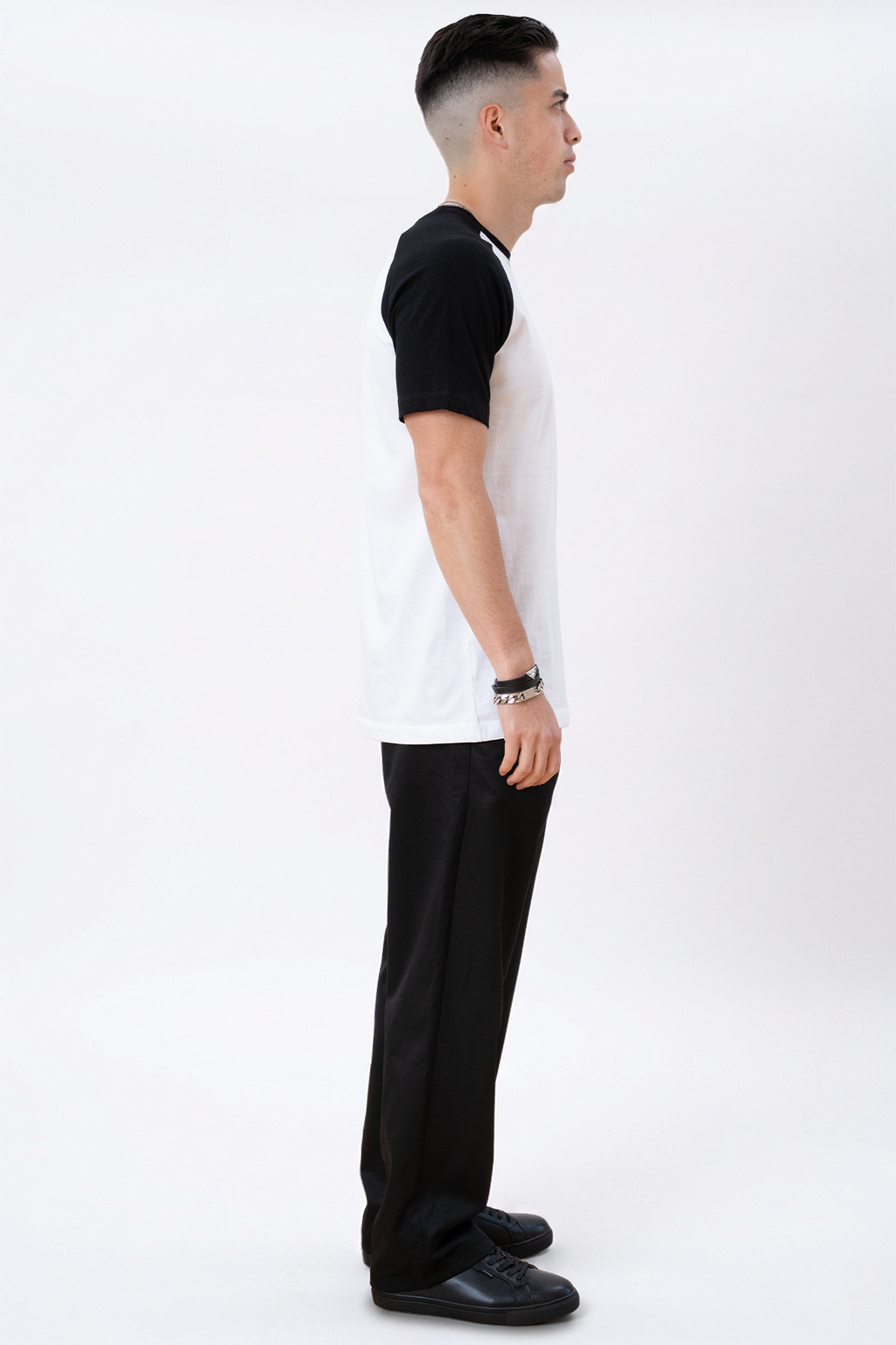 Basic Raglan T -shirt - zwart en wit