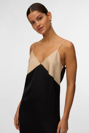 Joy singlet enkeljurk - cementzwart contrast