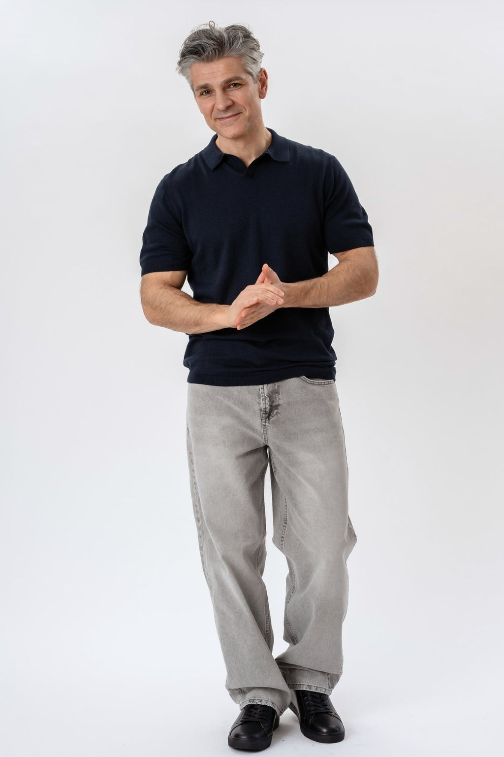 Nathan Gebreid Poloshirt - Marine