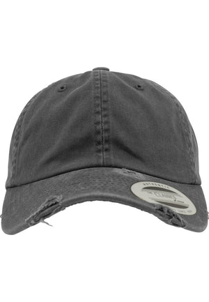 Casquette détruite à profil bas - Gris foncé