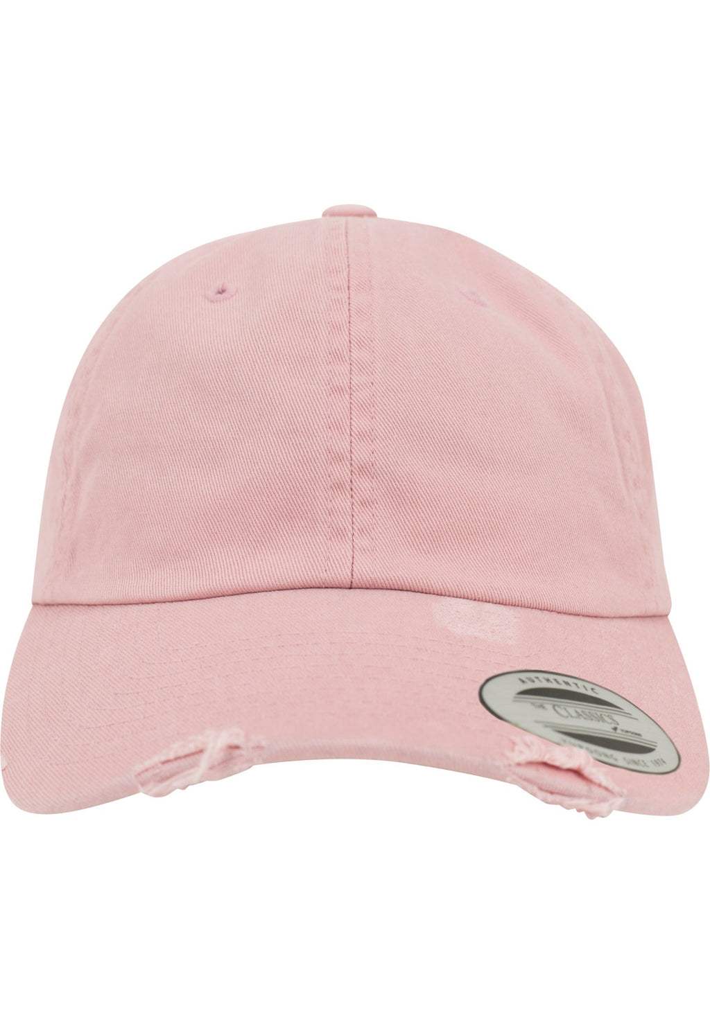 Casquette détruite à profil bas - Rose