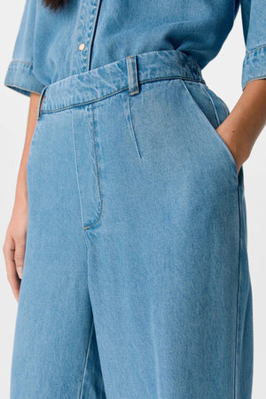 Frame lisa wijd Pants - Lichtblauwe denim