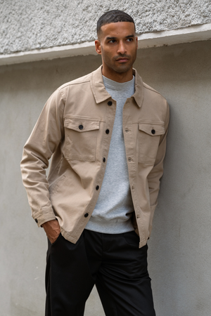Twill Overshirt - Sable foncé